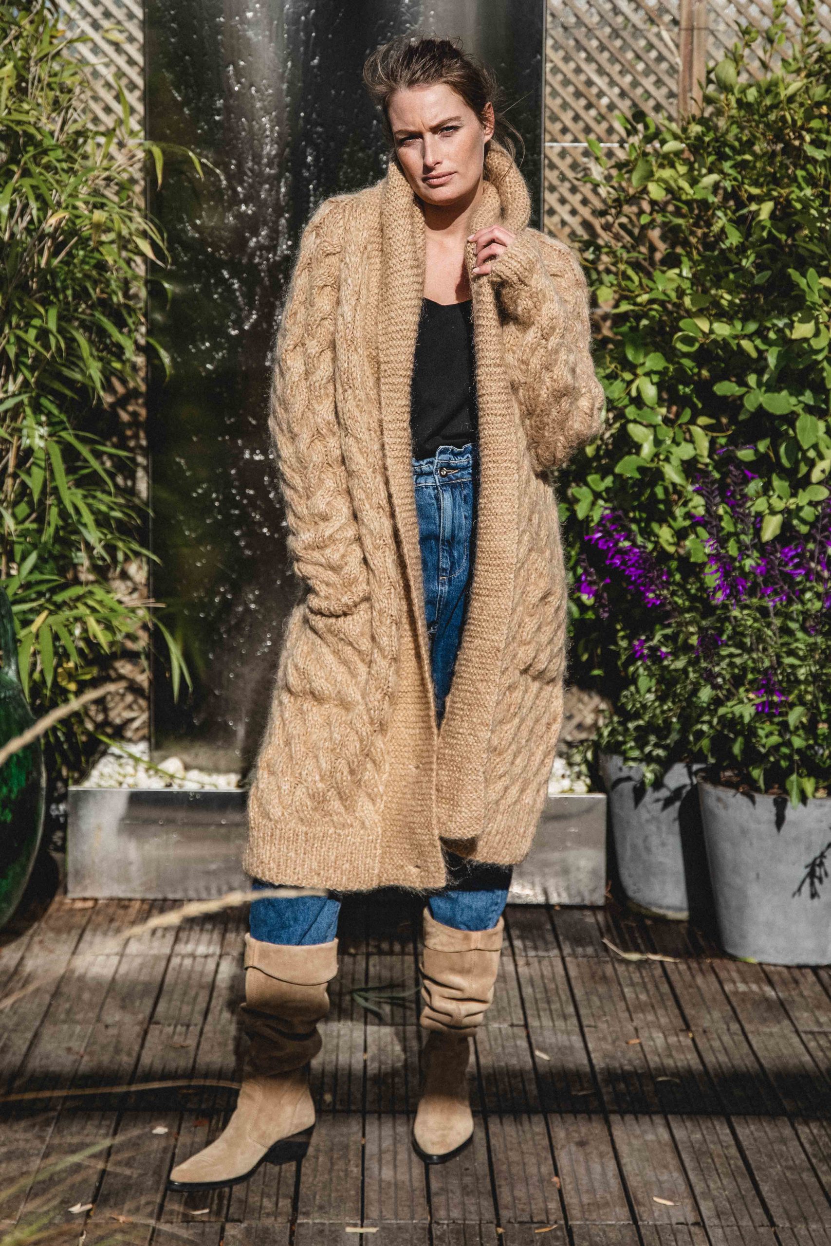 Manteau Lola marron clair