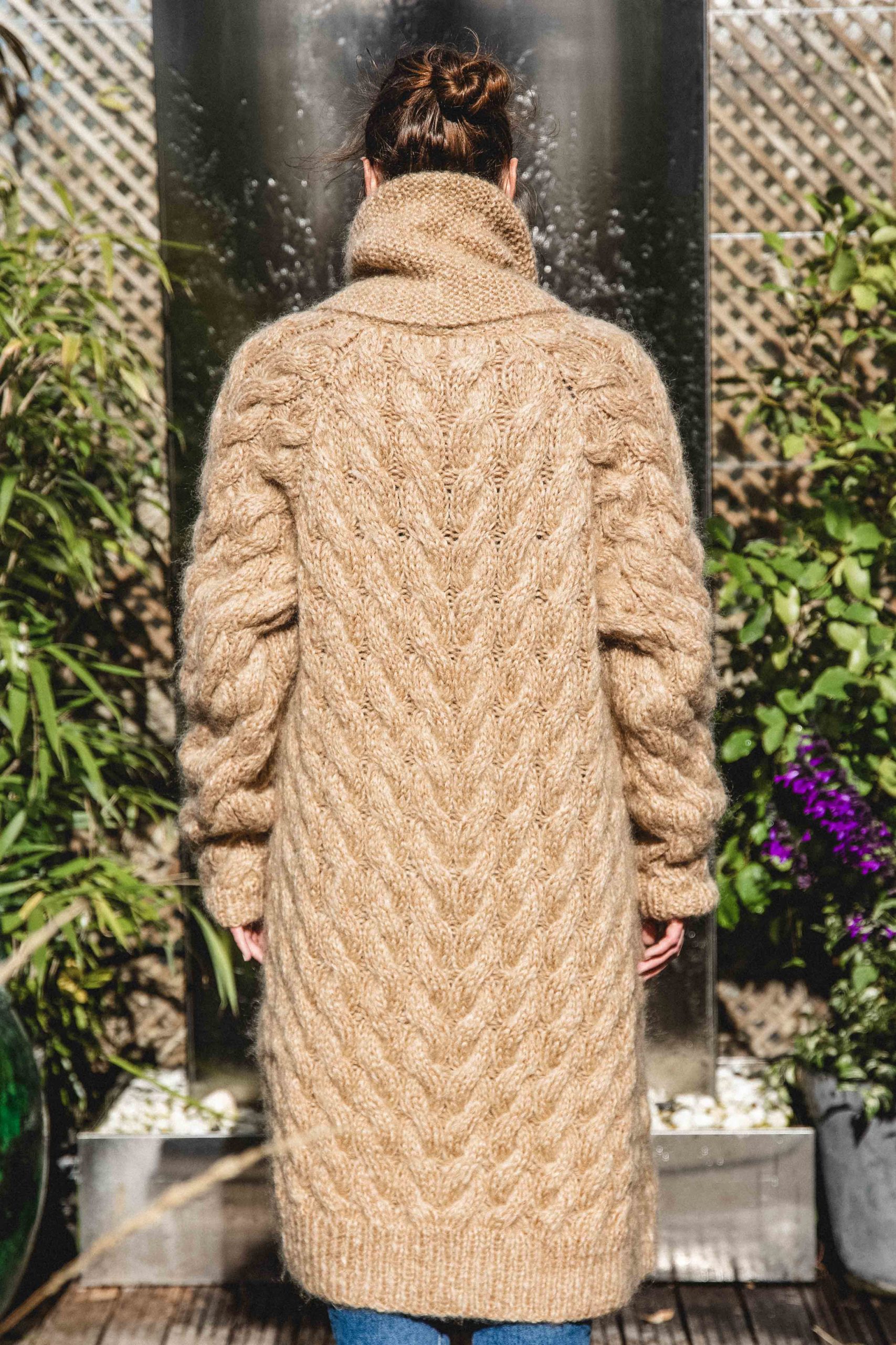 Manteau Lola marron clair.