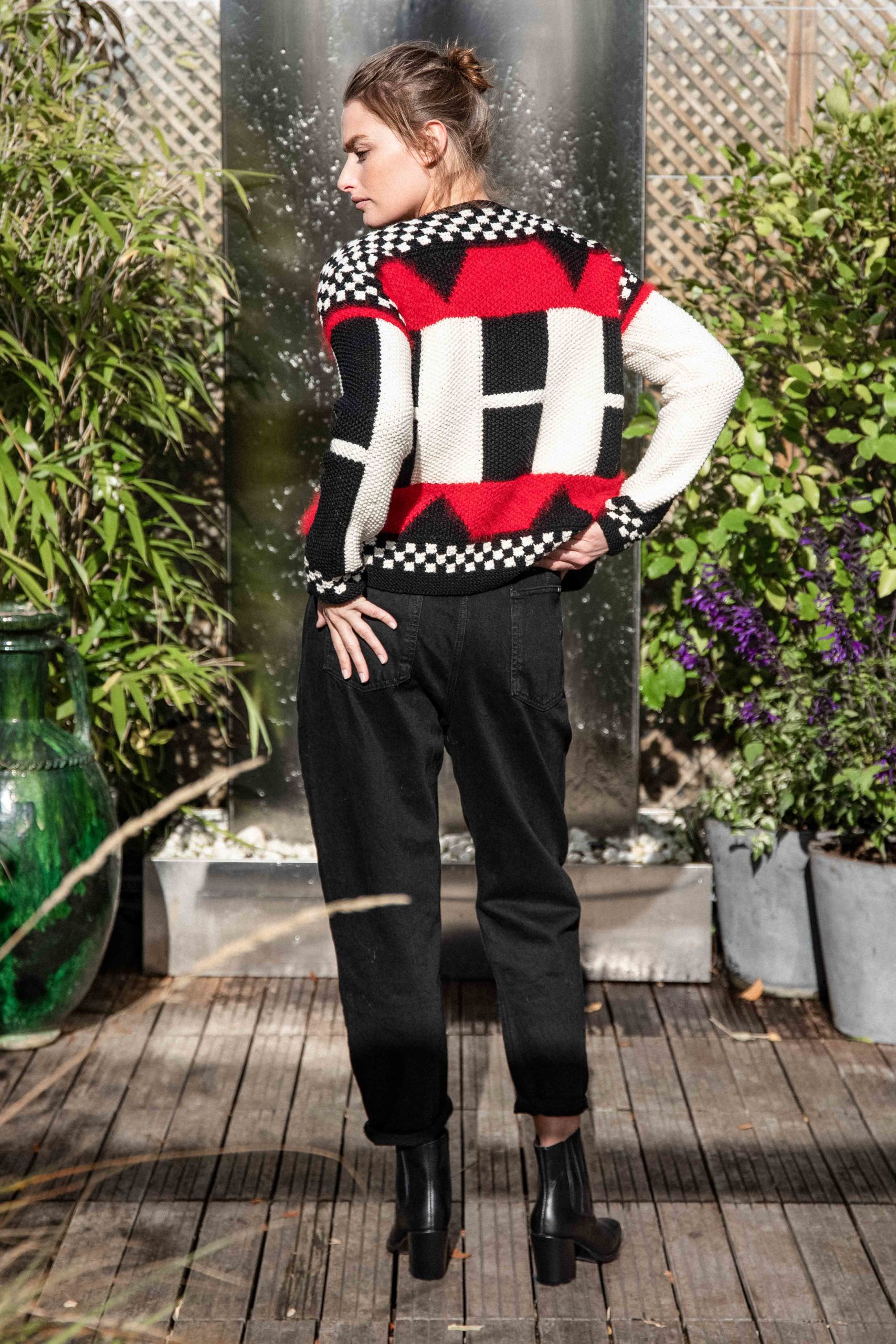 cardigan louise rouge-5