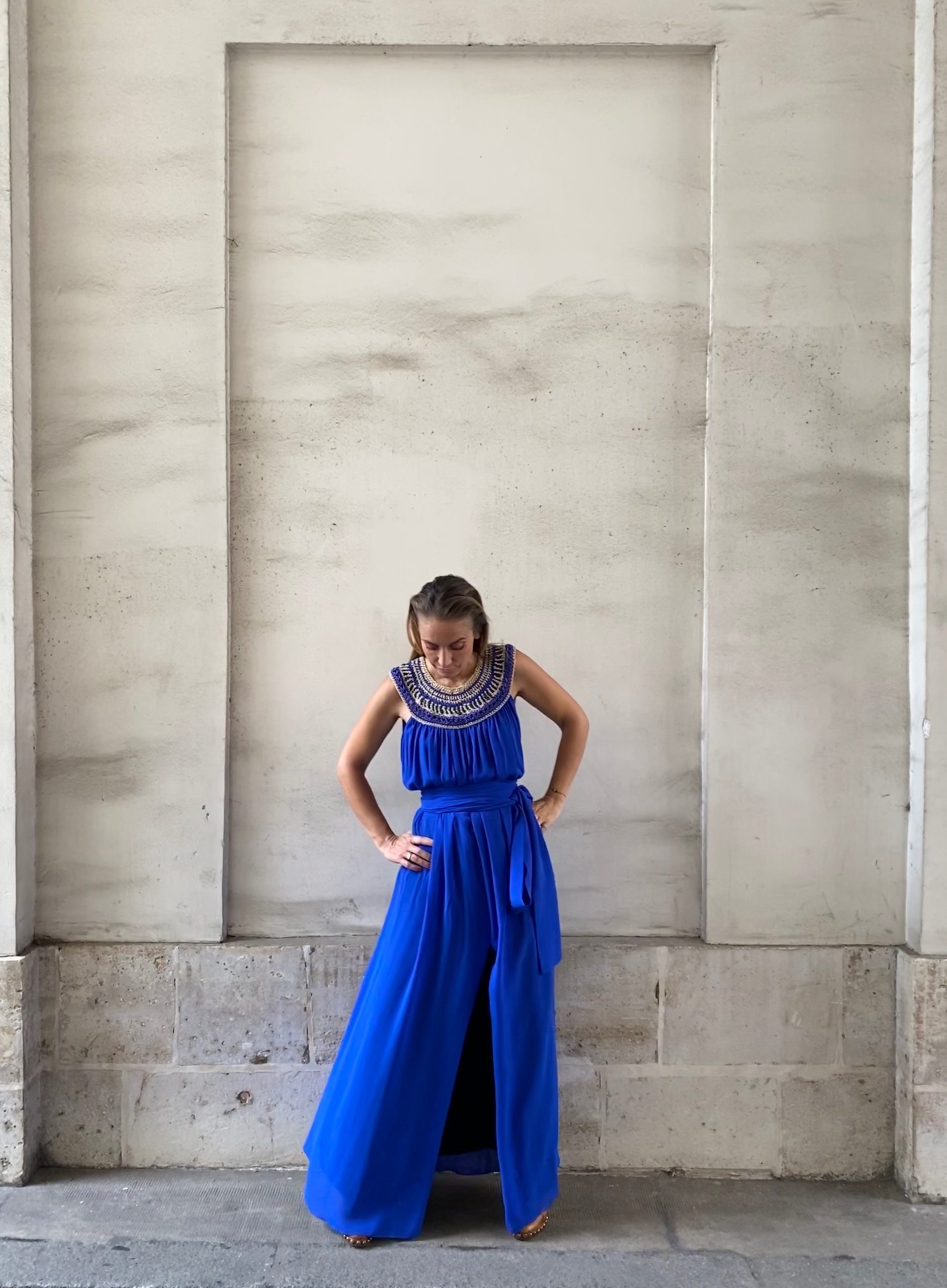 CHARLOTTE CHARLOTTE MULLOR ROBE ANGELLA BLEU KLEIN.