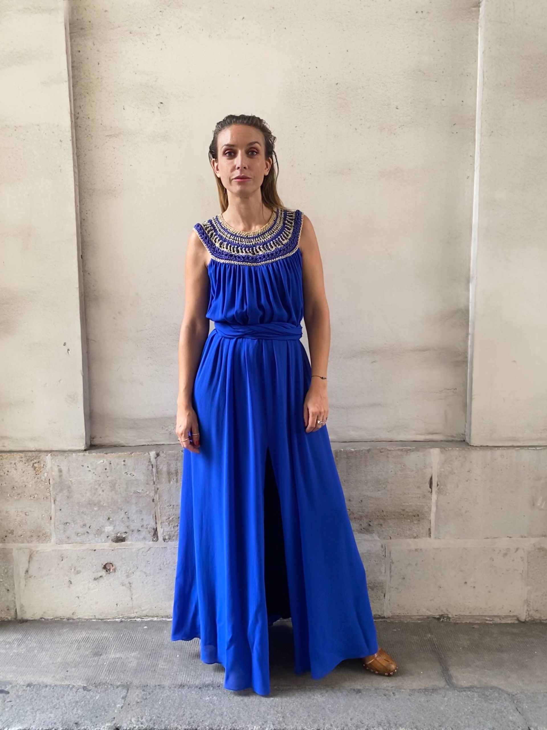 CHARLOTTE CHARLOTTE MULLOR ROBE ANGELLA BLEU KLEIN...