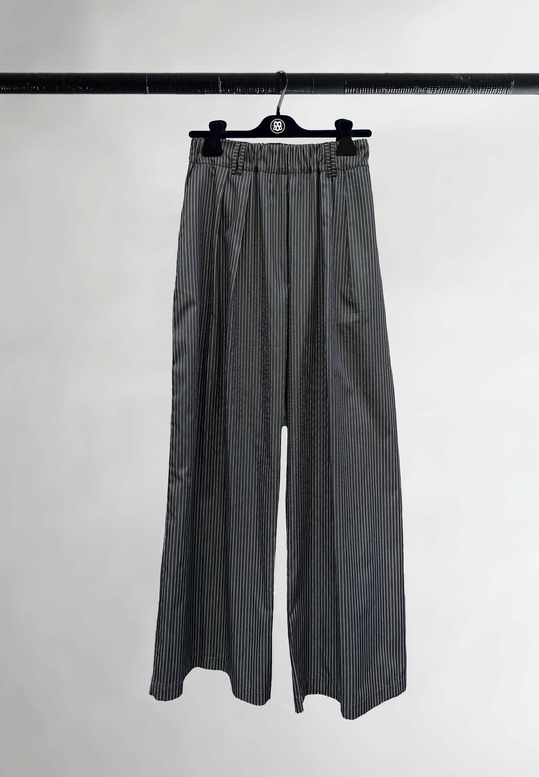 Pantalon Gedo rayures NOIR ET BLANC