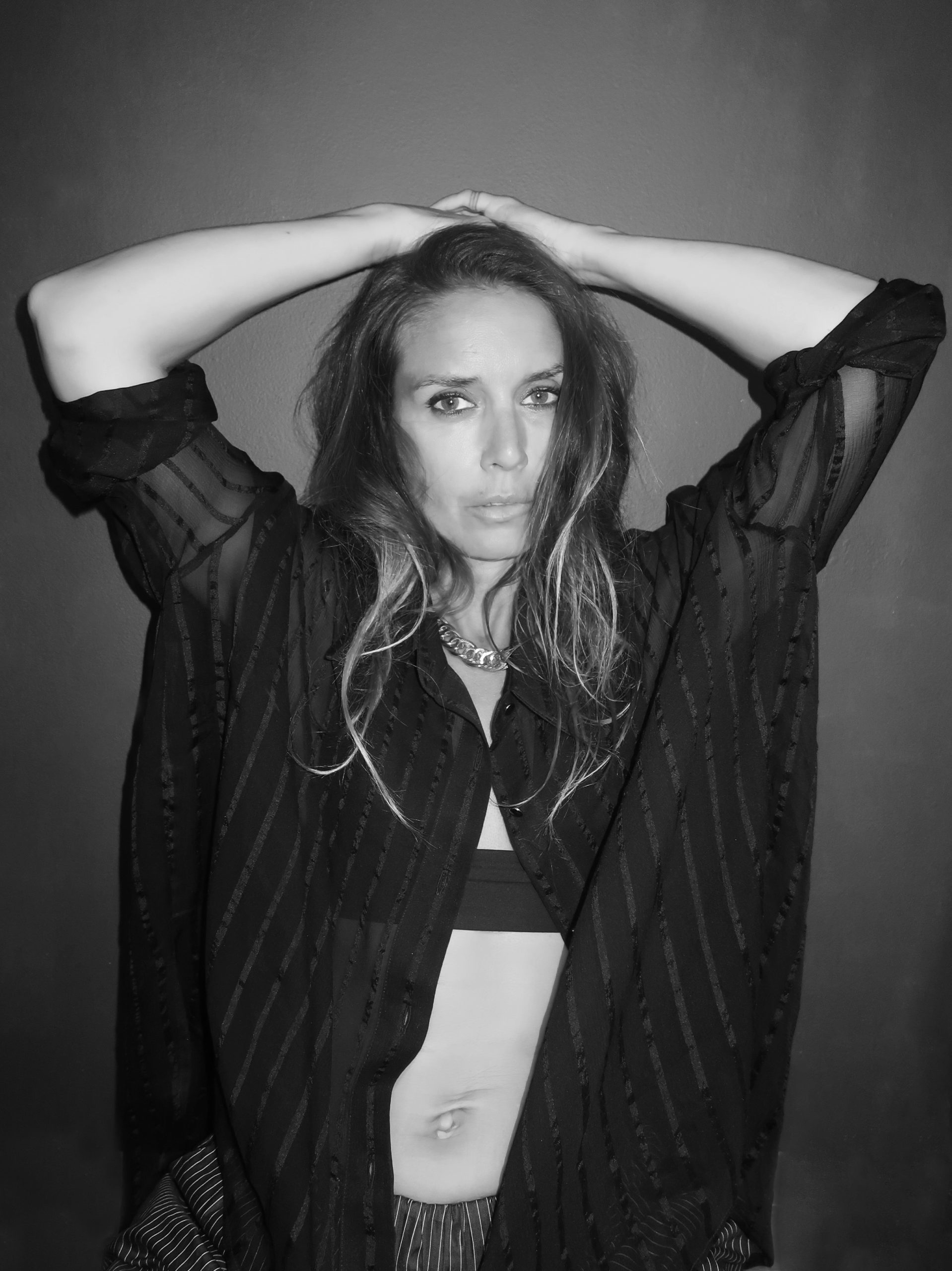 charlotte mulor chemise soie téta noir